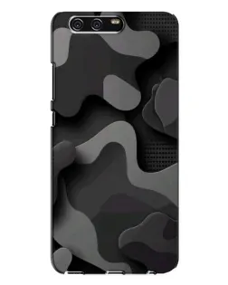 Чохол для Huawei P10 Plus (VKY) з картинкою «Темний абстрактний камуфляж»