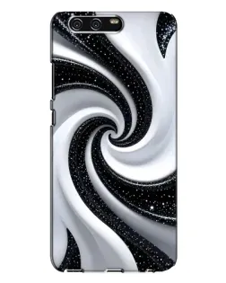 Чохол для Huawei P10 Plus (VKY) з картинкою «Чорно-біла спіраль»