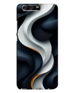 Чохол для Huawei P10 Plus (VKY) з картинкою «Об'ємні чорно-білі стрічки»