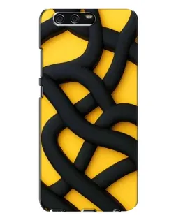 Чохол для Huawei P10 Plus (VKY) з картинкою «Чорне жовте переплетення»