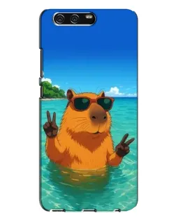 Чохол для Huawei P10 Plus (VKY) з картинкою «Морська капібара»