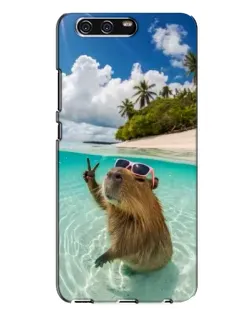 Чохол для Huawei P10 Plus (VKY) з картинкою «Капібара на морі»