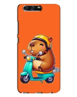 Чохол для Huawei P10 Plus (VKY) з картинкою «Капібара на скутері»