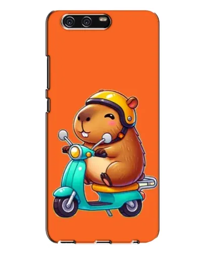 Чохол для Huawei P10 Plus (VKY) з картинкою «Капібара на скутері»