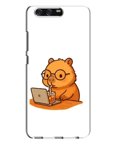 Чохол для Huawei P10 Plus (VKY) з картинкою «Капібара з ноутбуком»
