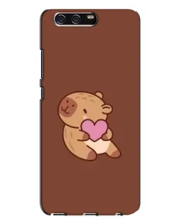 Чохол для Huawei P10 Plus (VKY) з картинкою «Капібара з серцем»