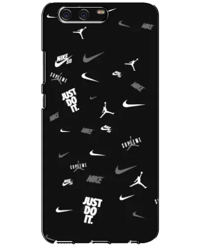 Чохол для Huawei P10 (VTR) з картинкою «Nike Black Pattern»