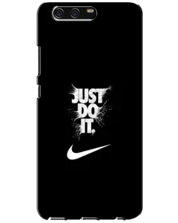 Чехол для Huawei P10 (VTR) с картинкой «Текстовый принт Nike»