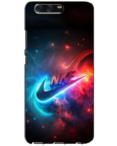 Чехол для Huawei P10 (VTR) с картинкой «Огненный логотип Nike»