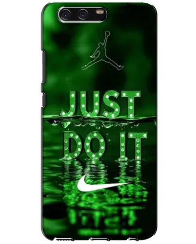 Чехол для Huawei P10 (VTR) с картинкой «Зеленый неоновый Nike»