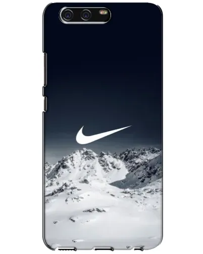 Чехол для Huawei P10 (VTR) с картинкой «Nike — зимние горы»