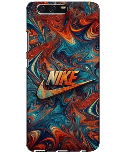 Чехол для Huawei P10 (VTR) с картинкой «Nike в абстракции»