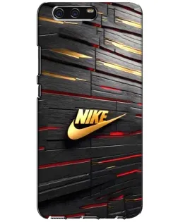 Чехол для Huawei P10 (VTR) с картинкой «Золотой Nike на металле»