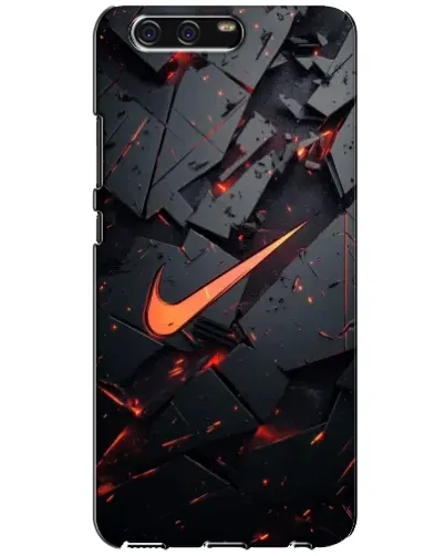 Чехол для Huawei P10 (VTR) с картинкой «Nike — эффект разломов»
