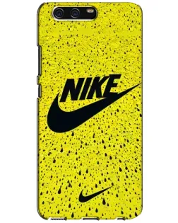 Чехол для Huawei P10 (VTR) с картинкой «Желтый текстурный Nike»
