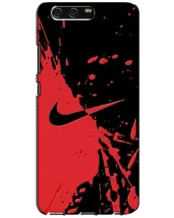 Чехол для Huawei P10 (VTR) с картинкой «Красные брызги Nike» Чехол для Huawei P10 (VTR) с картинкой «Красные брызги Nike»