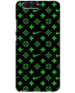 Чехол для Huawei P10 (VTR) с картинкой «Неоновый принт LV»