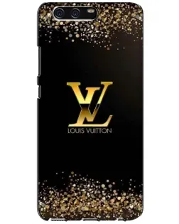 Чехол для Huawei P10 (VTR) с картинкой «LV — золотые искры»