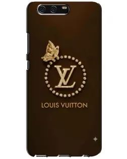 Чехол для Huawei P10 (VTR) с картинкой «LV — золотая печать»