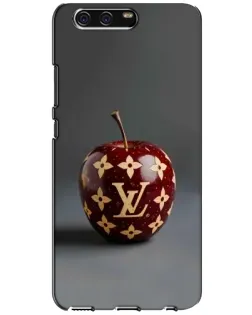 Чехол для Huawei P10 (VTR) с картинкой «Красное яблоко LV»