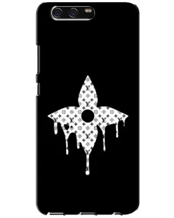 Чехол для Huawei P10 (VTR) с картинкой «Цветочная монограмма»