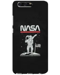 Чохол для Huawei P10 (VTR) з картинкою «NASA — крокуємо по Місяцю»