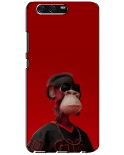Чохол для Huawei P10 (VTR) з картинкою «Bored Ape в червоному»