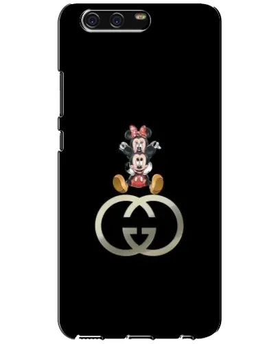 Чехол для Huawei P10 (VTR) с картинкой «Минни Маус на лого»