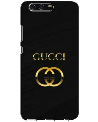Чехол для Huawei P10 (VTR) с картинкой «Золотой логотип Gucci»