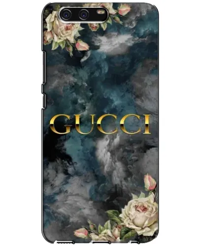 Чехол для Huawei P10 (VTR) с картинкой «Абстрактные цветы Gucci»