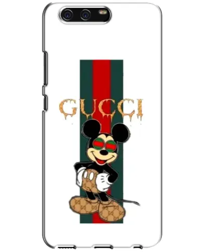Чехол для Huawei P10 (VTR) с картинкой «Микки Маус Gucci — полосы»