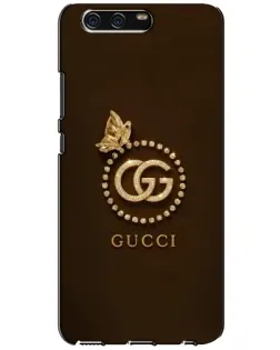 Чехол для Huawei P10 (VTR) с картинкой «Gucci — золотая бабочка»