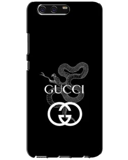 Чехол для Huawei P10 (VTR) с картинкой «Gucci — серебряная змея»