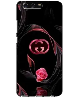 Чехол для Huawei P10 (VTR) с картинкой «Gucci — неоновая роза»