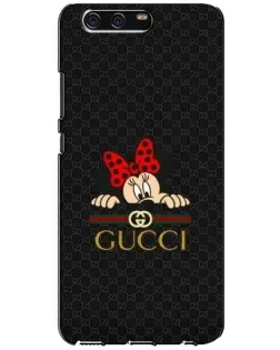 Чехол для Huawei P10 (VTR) с картинкой «Минни Маус Gucci — черный»
