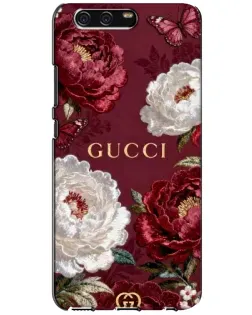 Чохол для Huawei P10 (VTR) з картинкою «Gucci — бордові троянди»
