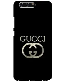 Чохол для Huawei P10 (VTR) з картинкою «Gucci — золото на чорному»