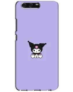 Чехол для Huawei P10 (VTR) с картинкой «Kuromi — фиолетовый минимализм»