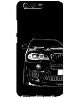 Чехол для Huawei P10 (VTR) с картинкой «Темный силуэт BMW»