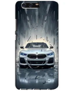 Чехол для Huawei P10 (VTR) с картинкой «BMW в свете фар»