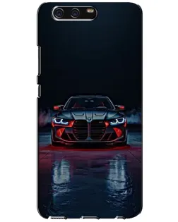 Чехол для Huawei P10 (VTR) с картинкой «BMW на мокрой дороге»