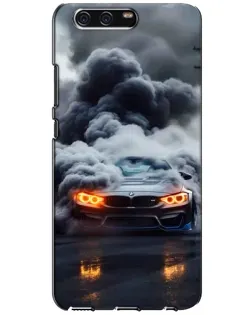 Чехол для Huawei P10 (VTR) с картинкой «BMW в дыму»