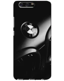 Чехол для Huawei P10 (VTR) с картинкой «Эмблема BMW — макро»