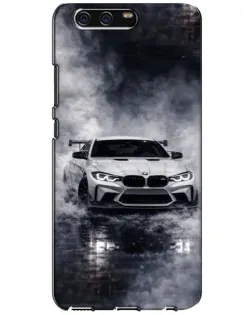 Чехол для Huawei P10 (VTR) с картинкой «BMW сквозь туман»