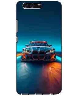 Чехол для Huawei P10 (VTR) с картинкой «BMW — огни неона» Чехол для Huawei P10 (VTR) с картинкой «BMW — огни неона»