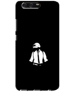Чехол для Huawei P10 (VTR) с картинкой «PUBG — белый шлем»