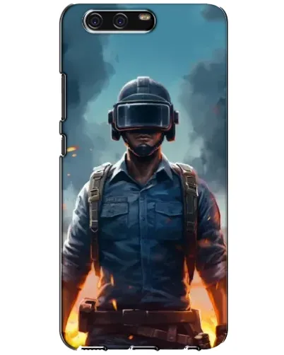 Чехол для Huawei P10 (VTR) с картинкой «PUBG — реалистичный герой»