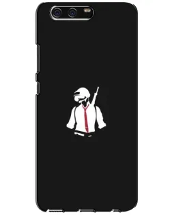 Чехол для Huawei P10 (VTR) с картинкой «PUBG — силуэт воина»