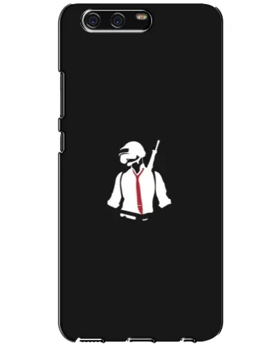 Чехол для Huawei P10 (VTR) с картинкой «PUBG — силуэт воина»