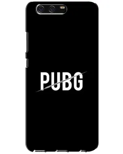 Чехол для Huawei P10 (VTR) с картинкой «PUBG — белый логотип»